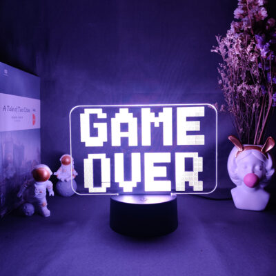 3D LED LIGHT GAME OVER – WITH REMOTE