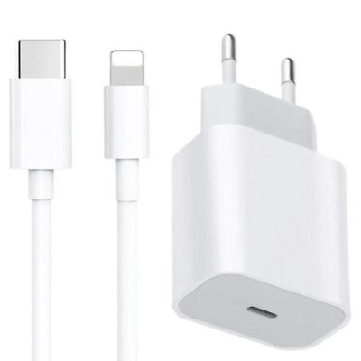 25W USB-C POWER ADAPTER USB-C TO LIGHTNG CABLE