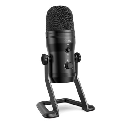 MICROPHONE FIFINE K690 + CARDIOID STAND BLACK