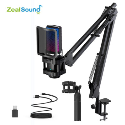 ZEALSOUND A68S USB CONDENSER MIC WITH ARM