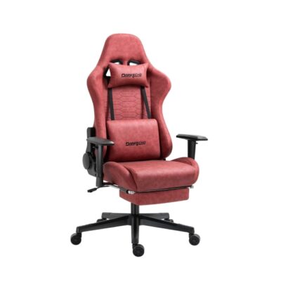 DARKECHO GAMING CHAIR WITH FOOTREST MASSAGE VINTAGE LEATHER