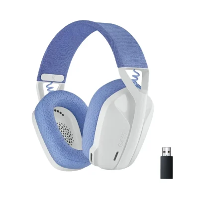 LOGITECH G435 LIGHTSPEED WIRELESS GAMING HEADSET – WHITE