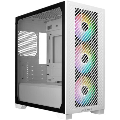 COOLER MASTER ELITE 301 M-ATX ARGB MINI TOWER CASE – WHITE