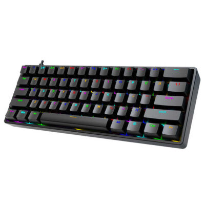 SOREX AK61 RGB MECHANICAL BLACK KEYBOARD – RED SWITCH