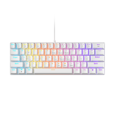 ZIFRIEND BD61 RINBOW LIGHTING MACHANICAL KEYBOARD – RED SWITCH