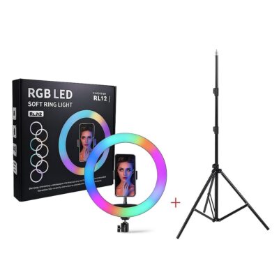 MJ26 10″/26cm RGB Ring Light with Mini Light Stand