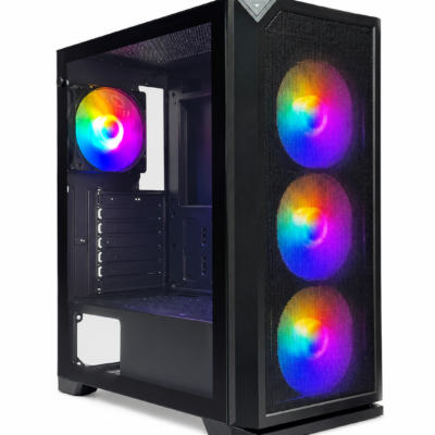 GOLDEN FIELD MID-TOWER RGB CASE – BLACK