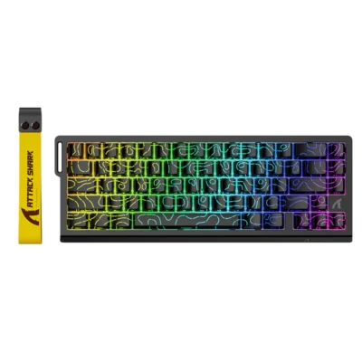 ATTACK SHARK X68 HE Rapid Trigger Keyboard Magnetic Switch BLACK CONTOUR