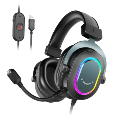 FIFINE AmpliGame H6 USB 7.1 Wired Headset – Black