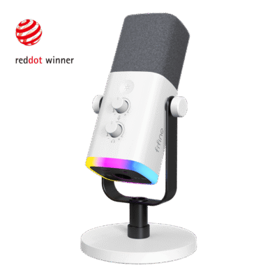 FIFINE AmpliGame AM8 USB/XLR Dynamic White Microphone