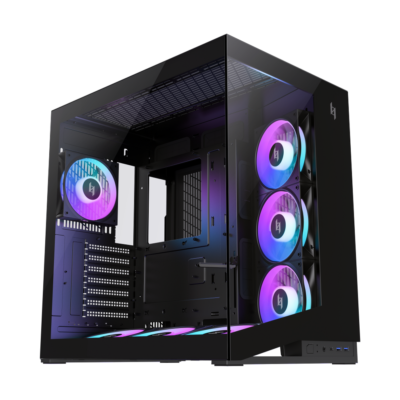 XERON NEX C56 ATX 7 ARGB FANS GAMING CASE – BK